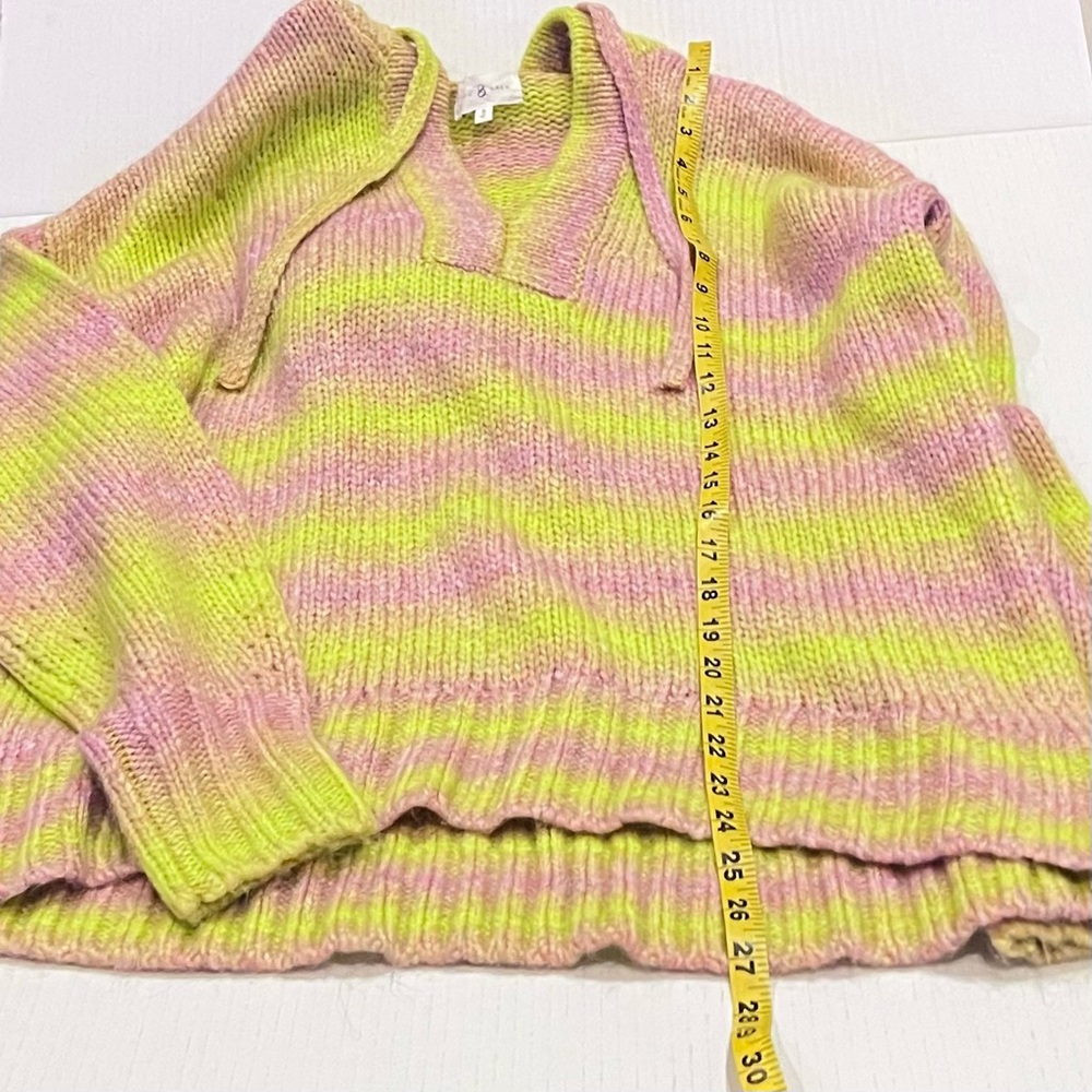 Lou & Grey Ombre Stripe Hoodie Tunic Sweater - Picture 12 of 13